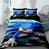 Cool Sonic Duvet Cover Set Bedding Set, Duvet Cover for the Bedroom, Home Decor Birthday Gifts for Kids and Teens King Queen
