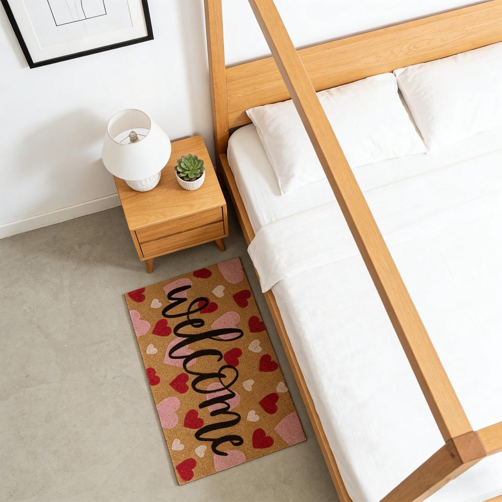 Valentine's Day Love  Door Mat, Entrance Mat,  Floor Mat, Carpet