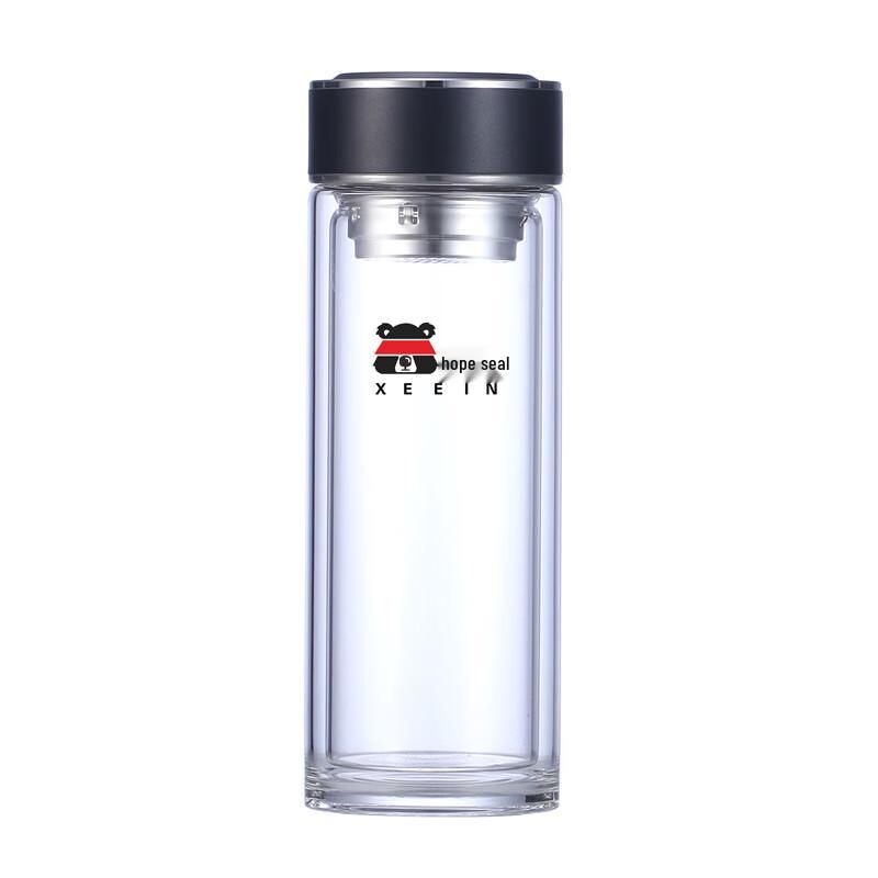 Xi Yin XY-8819 Double-Layer Insulated Glass Tea Infuser Cup