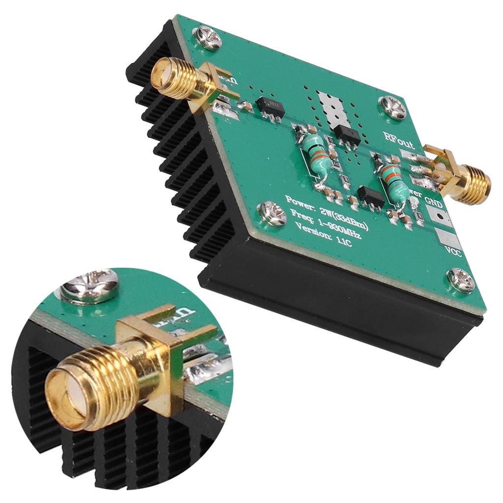 12VDC RF Power Wideband Amplifier Amplification Module 1 930MHz Working Frequency 2.0W