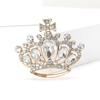High-Grade Alloy Rhinestone Crown Brooch Exquisite And Versatile Women'S Suit Coat Corsage Jewelry Pin