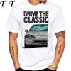 90's Men Short Sleeve Drive The Classic Del Sol CRX Early Model T-Shirt Boy Hip Hop White Casual Tees Retro Mans Sport Race Tops