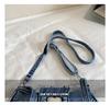 Cross-border Denim Heart One-Shoulder Bag - 2026 New Korean Rivet Trendy Cool Crossbody Bag for Travel and Commute