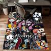 Custom Jack Mat Personalized Name, Polyester Washable Indoor Entryway Rug, Gift for Christmas, Easter, Thanksgiving Day