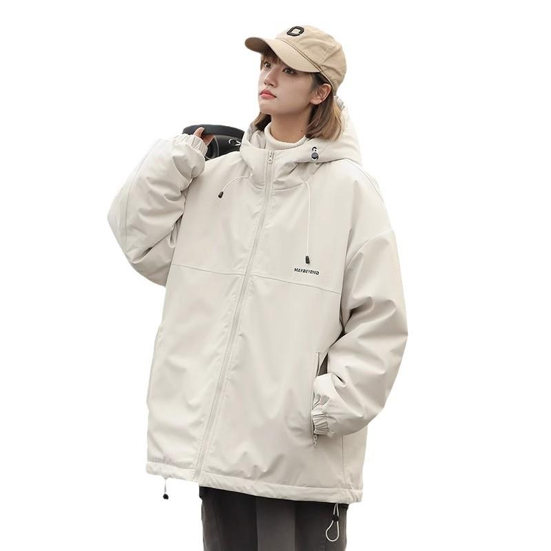 Unisex vodoodpudivá retro větrovka pro páry - ležérní, volná, jarní/podzimní outdoorové oblečení