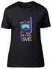 Mask Up It's Snorkel Time Snorkelling Womens T-Shirt Ladies Gift Tee