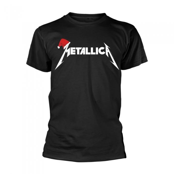 T-shirt con logo cappello da Babbo Natale unisex adulto dei Metallica