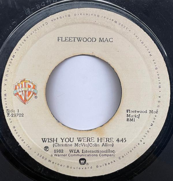 7inch Record FLEETWOOD MAC - Wish You Were Here 729702 Warner Bros. Re Jamaica Rock Used