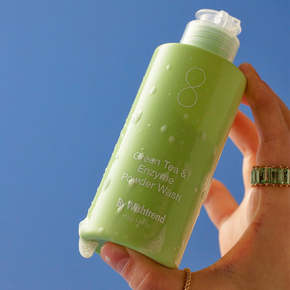Green Tea Enzyme Powder Wash Korean Facial Enzyme Facial Powder Facial Blackheads Green Tea Enzyme Powder Wash 110g [by Wishtrend] & (110g)