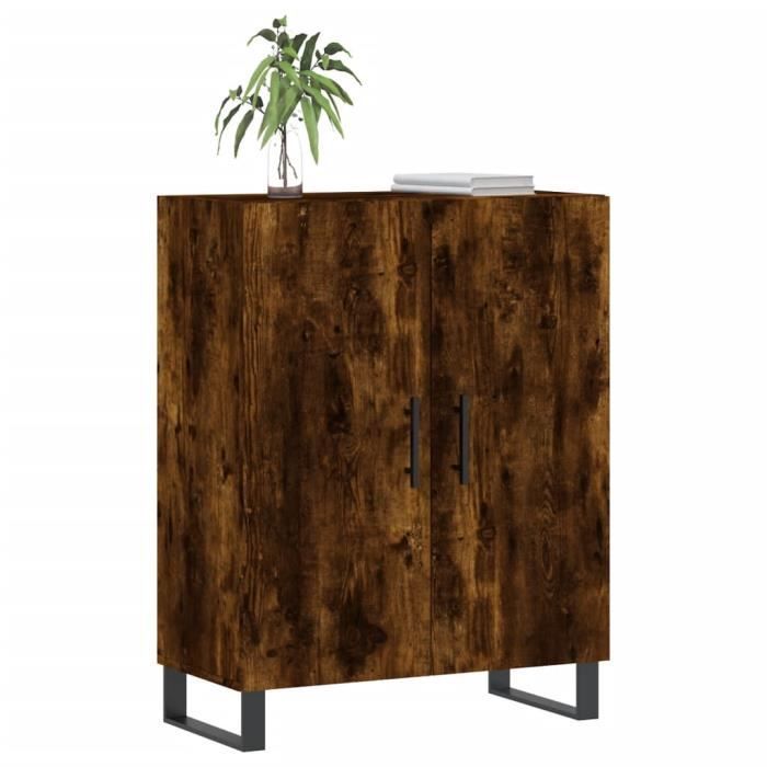 VidaXL Buffet chêne fumé 69,5x34x90 cm bois d'ingénierie 827753