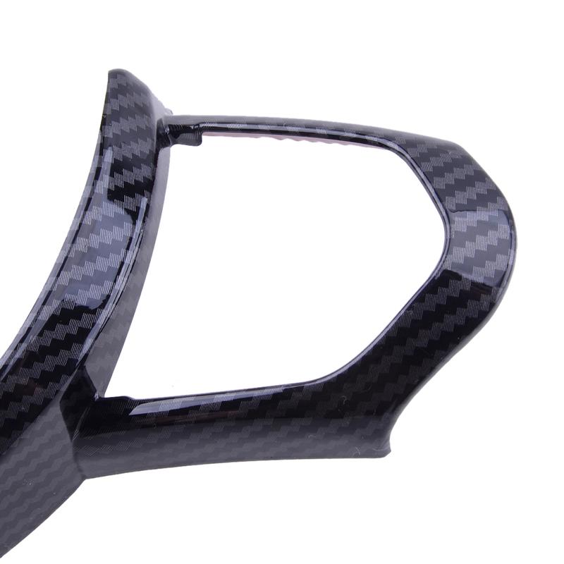 Front Steering Wheel Cover Trim Fit for BMW F22 F23 F30 F31 F34 F32 F33 F36 F10 F15 X5 F16 X6 2015-2017 Carbon Fiber Style ABS