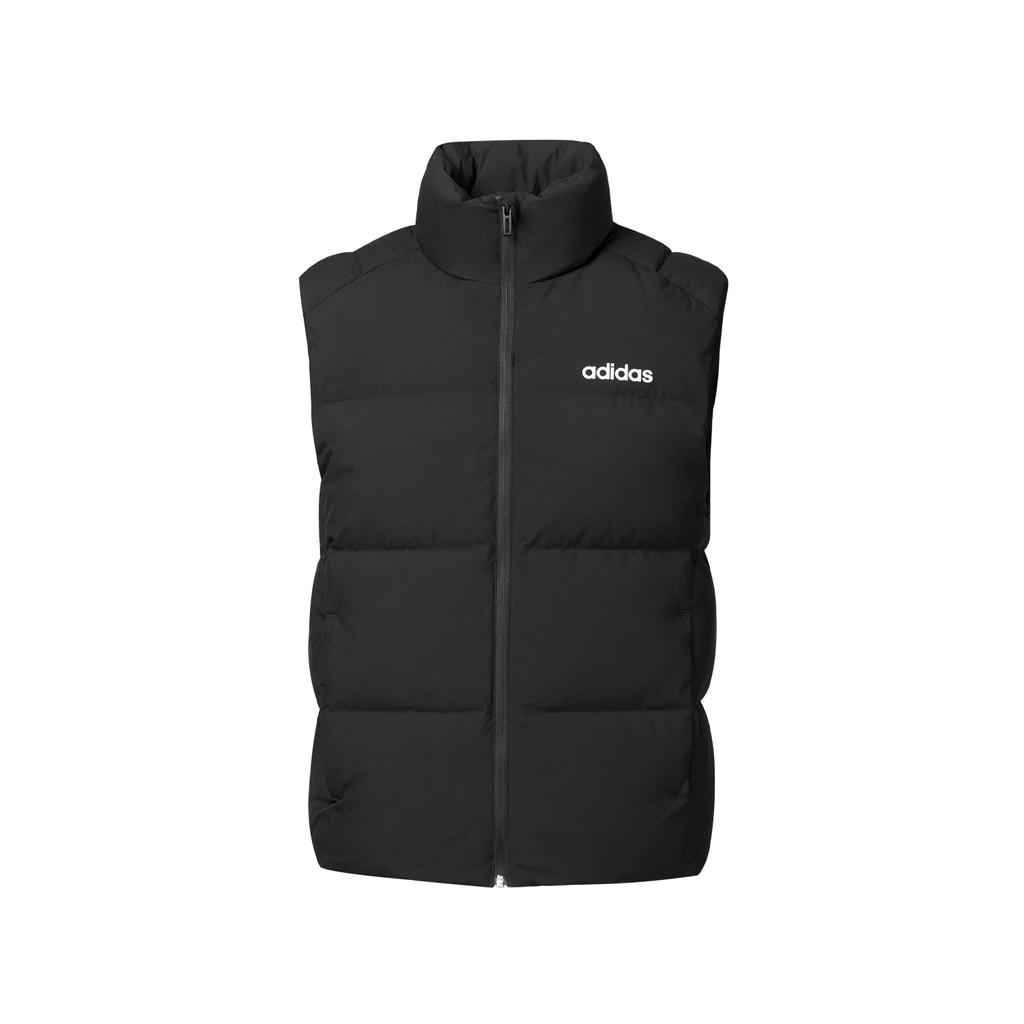 Adidas Stand Collar Warm Casual Versatile Vest Unisex Vests Black JL9563