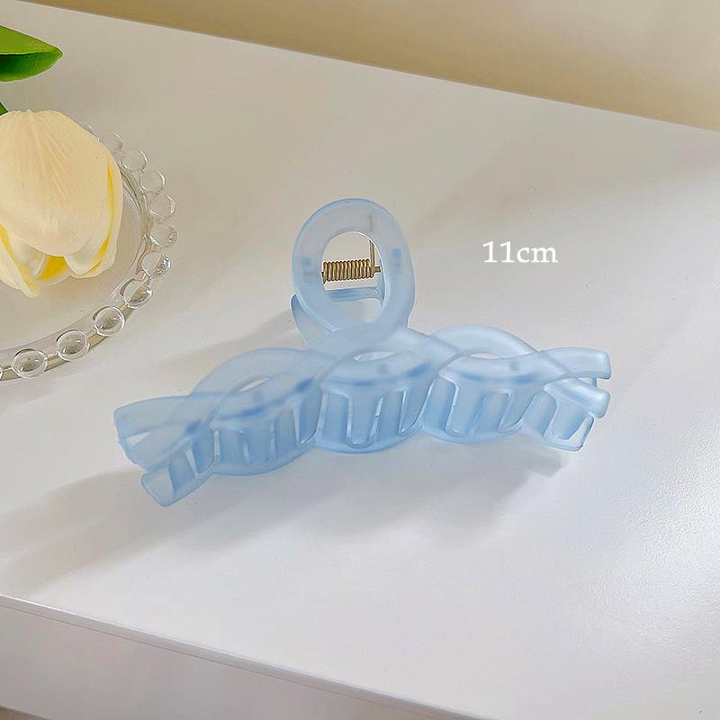 Korean Girls Jelly Acrylic Hair Claw Geometric Crab Hair Clips for Women Large Size Hairpin Shark Clips Summer Hair Accessories