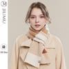 JIUMU Women's Retro Plaid Wool Blend Shawl Scarf