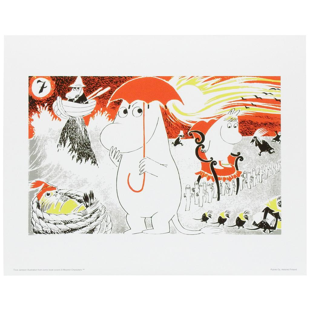 Imported Putinki Moomin Color Mini Comic Book Cover Volume PTK040045 [Officially (Finland)] Poster, Illustration, 7,