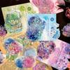 20st Laser Star Moon Flower Series Sticker DIY Art Scrapbooking Kreativt material Etikett Dagbok Telefon Dekorativa Journal Dekaler
