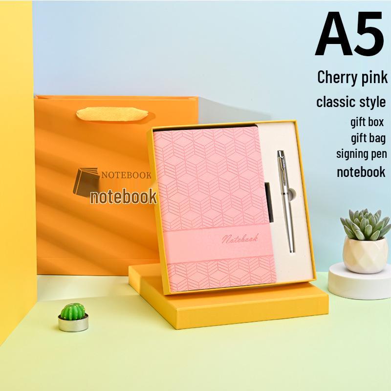 Fresh Artistic Loose-Leaf Notebook with Custom LOGO - Stylish Ins Style for Students