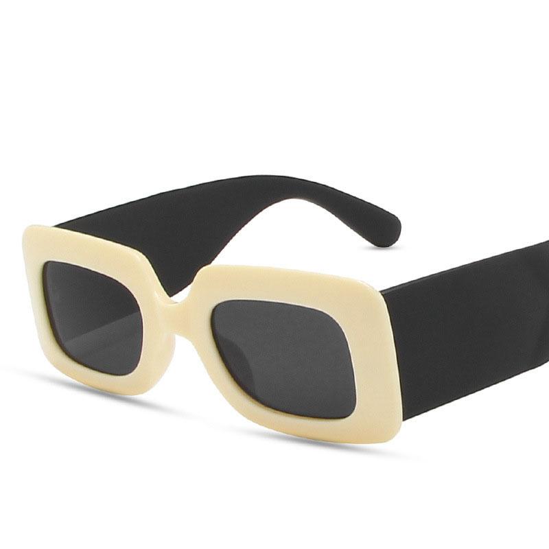 European American Style Women Sun glasses Rectangle Shape Wide Leg Women's Sunglasses New Stylish Man Sunglasses