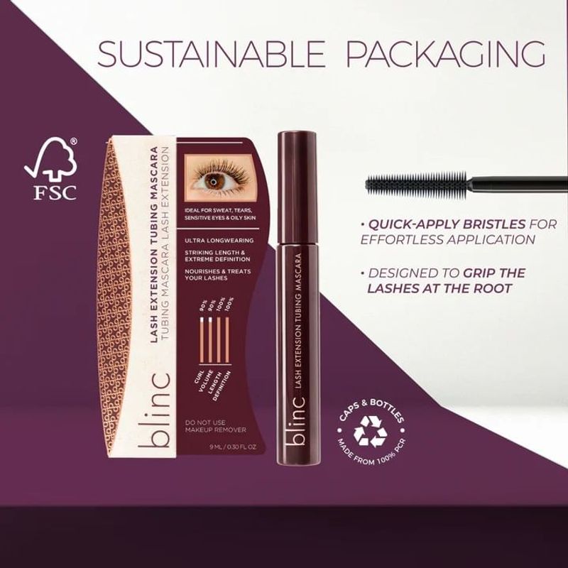 Blinc - Lash Extension Tubing Mascara | Striking Length & Extreme Definition - 2 Colors