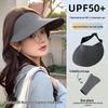 Seamless Foldable UV Protection Sun Hat - Ultra-light, Open-top, Large Brim for Summer