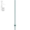 VEVOR 182.9 cm Fence Post 10 Pack Heavy Duty Metal Fence Posts Green