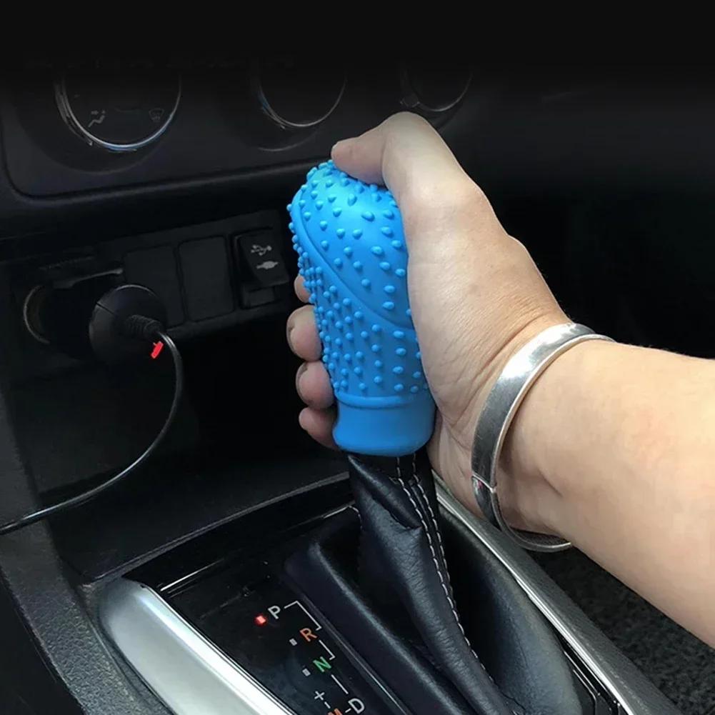 Universal Car Manual Gear Shift Cover Non-Slip Silicone Knob Sleeve Gear Shift Grip Protective Covers Car Interior Accessories