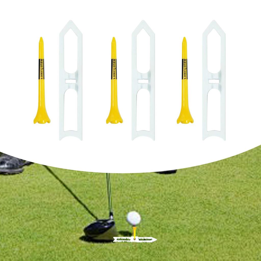3Pcs Golf Tee Ball Holder Mat Tees for Outdoor Sports Driving, Range