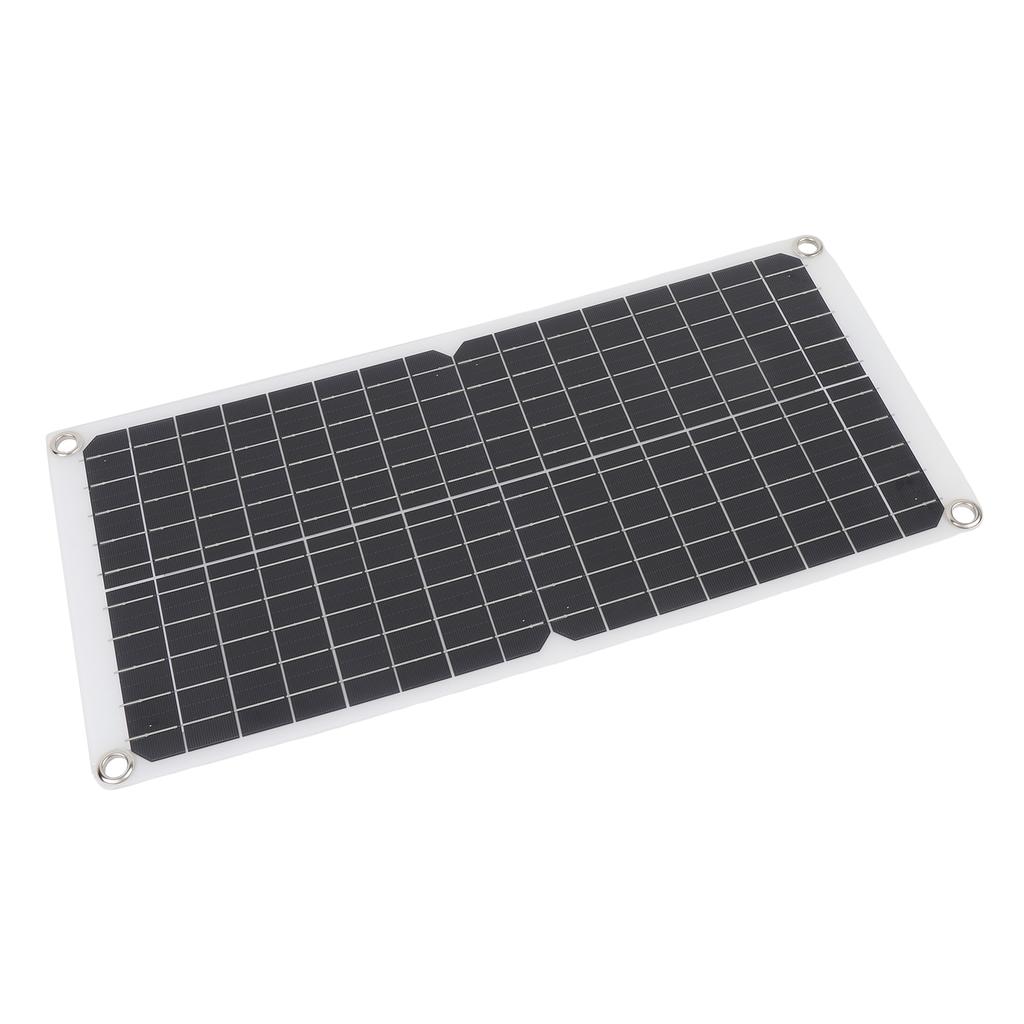 Monocrystalline Solar Battery Panel Kit Flexible 17W 18V 0.94A with USB Port for Camping Car Boat