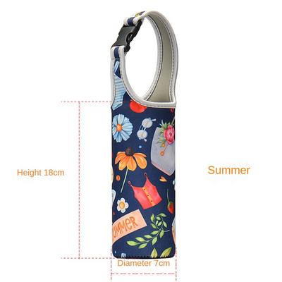 Urijk Water Bottle Case Sleeve Sports Insulation Water Bottle Covers Pouch With Strap Portable Cellphone Holder Bottle Bag