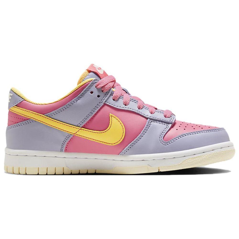 Nike Dunk Wildleder Sportlicher Komfort Langlebig Atmungsaktiv Low-Top Kinder-Sneaker Kinder-Sneaker Lila Pink DH9765-500