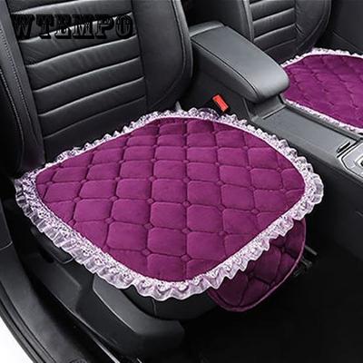 Pernă de mașină 1 buc. Tampă de pluș din bumbac caldă Pernă de mașină din dantelă confortabilă Pernă de mașină anti-alunecare, respirabilă