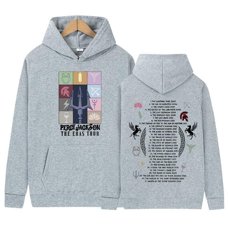 Percy Jackson The Eras Tour Hoodie Men's Women Retro Fashion Pullover Sweatshirt Casual Long Sleeve Oversized Hoodies Streetwear