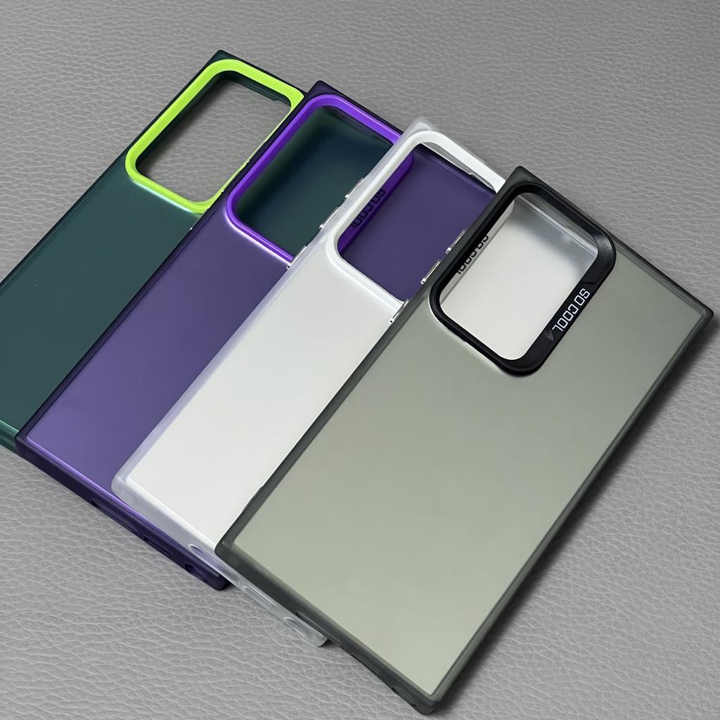 For Samsung Note 20 Ultra Case Galaxy Note20 S20 S21 S22 S23 S24 Plus S21 Fe Phone Cover Luxury Metallic Aurora Skin Matte Cover