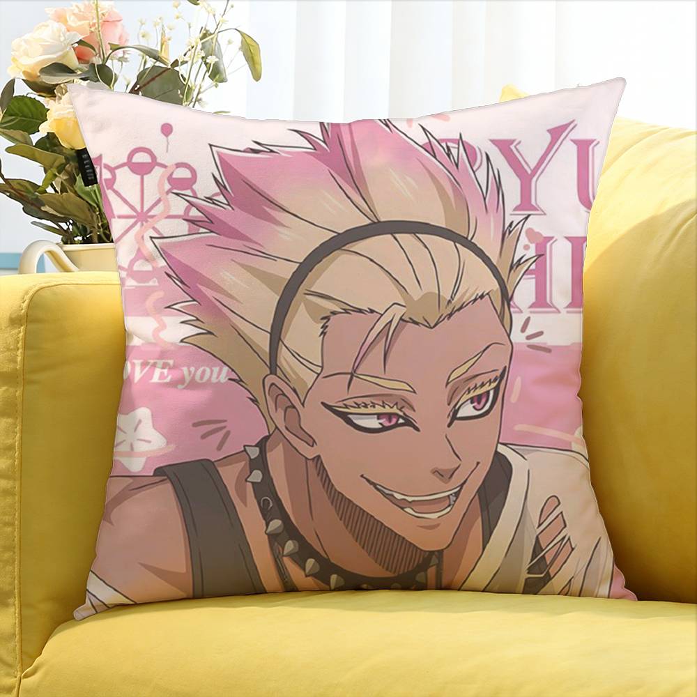 Blue Lock Anime Ryusei Shidou Various Sizes Square Pillow Case For Car Home Bedchamber Decor