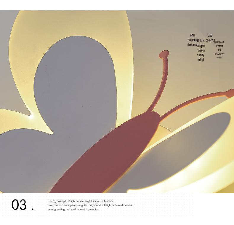 Nordische Schmetterlings-Wandleuchte: Luxuriöses Schlafzimmer-Nachttischlicht für eine romantische Hochzeitszimmerdekoration.