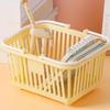 Storage Basket Multifunctional Compact Plastic   Basket with Handle for Desk