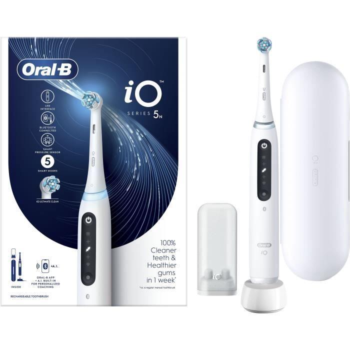 Brosses à dents - ORAL-B - iO5n Quite - White + Travel case - Electrique
