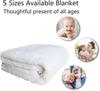 Santa Claus Blanket for Boys Girls Kids Super Soft Warm Pink Bowknot Sherpa Fleece Blanket White Snowflake Throw Blankets Grid