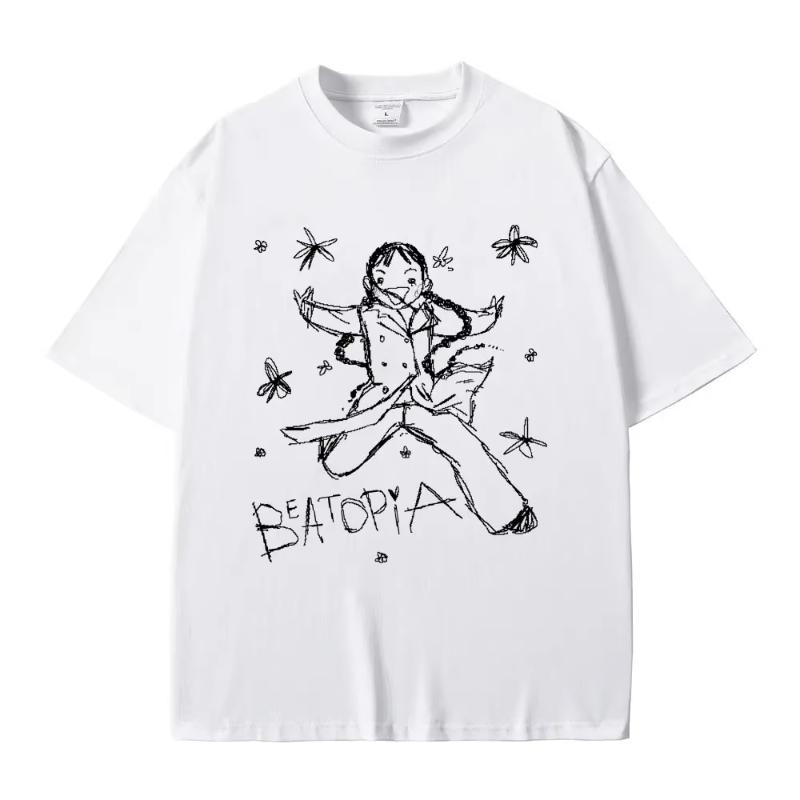 Singer Beabadoobee Graphic Print Tshirt Unisex Women Fashion Cotton Oversized Tshirt Unisex Casual Y2k Style Short Sleeve T Shirts