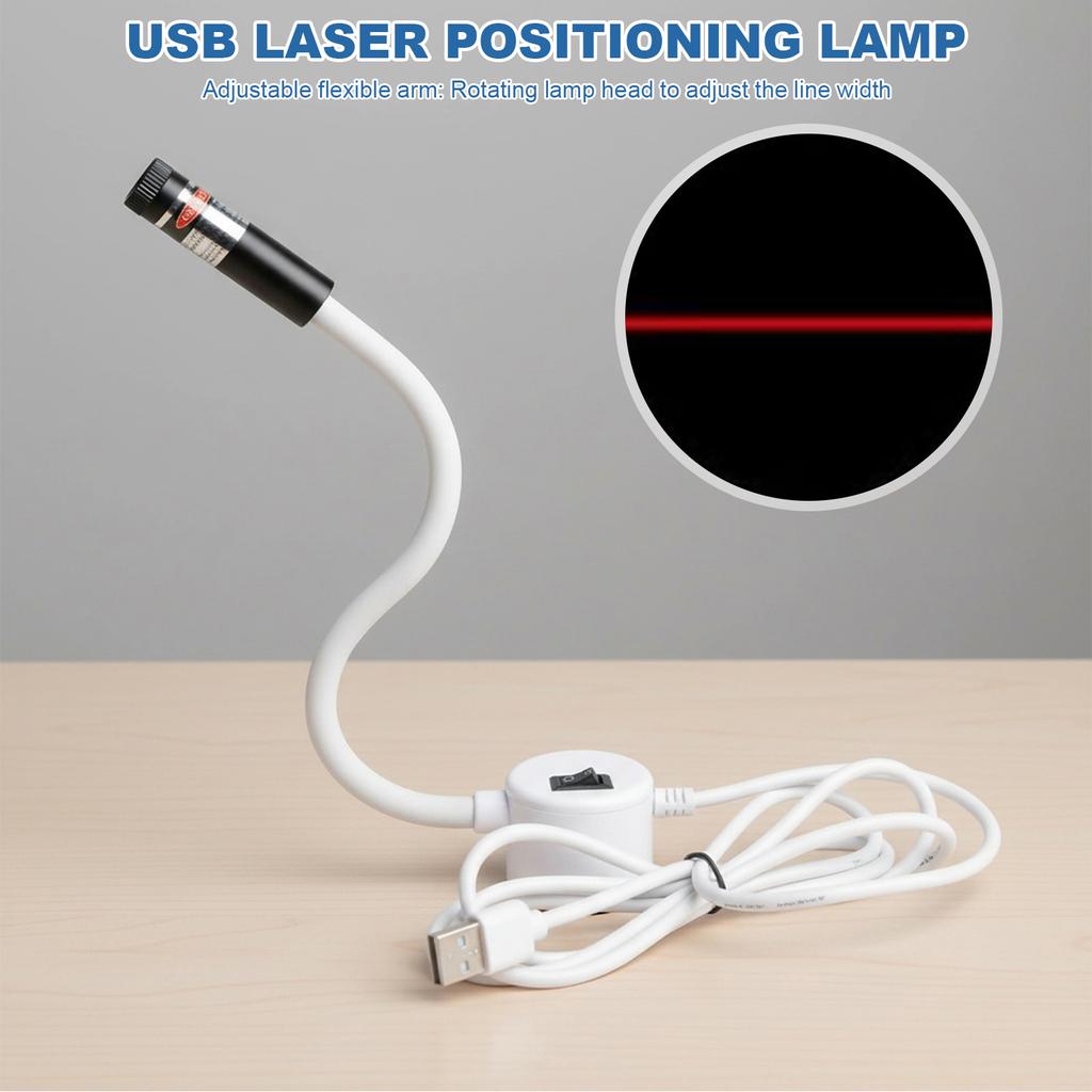 Sewing Vision Guide Light Positioning Beam Quilting Laser Light USB Magnetic Base Line/Cross Cutting Sewing Machine Accessories
