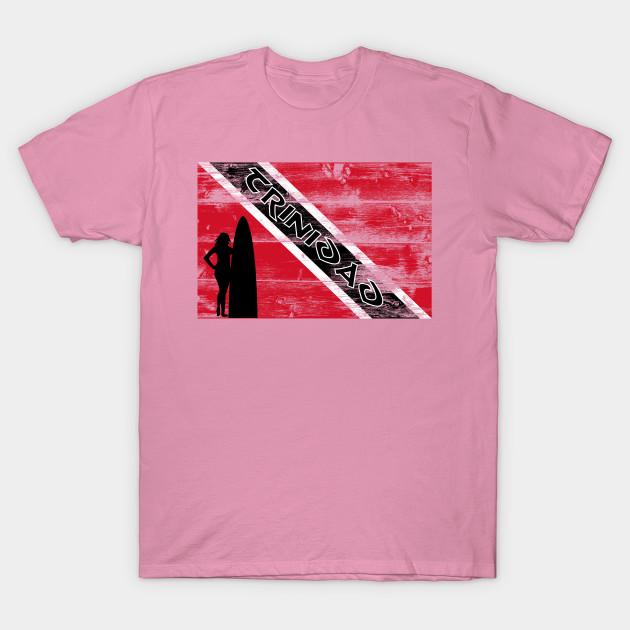 T-Shirt Damen Trinidad und Tobago Harajuku Print Kawaii T-Shirt Sommer Kurzarm Damen T-Shirt Top Tee