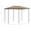 vidaXL Pavillon 3x4x2,6 m Taupe 160 g/m²