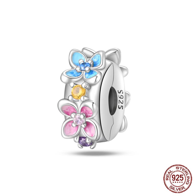 100% Copper Exquisite Cubic Zircon Butterfly Bee Ladybug Charms Bead Fit Qikaola Original Bracelet Fine Diy Jewelry