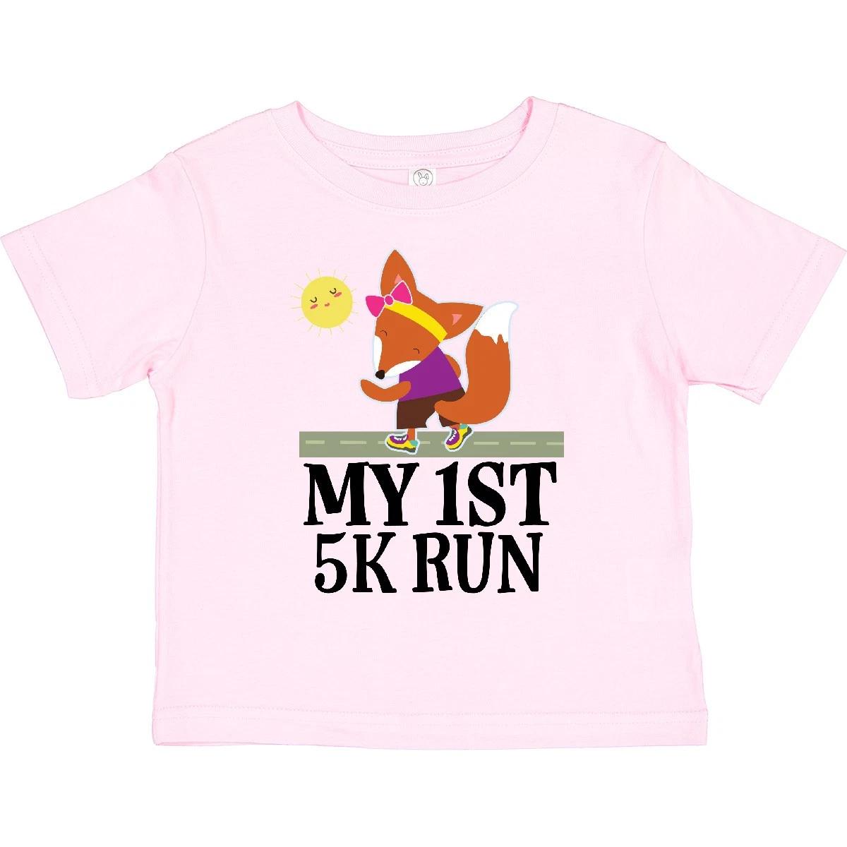Inktastic 5K Run First Race Fitness Running Toddler T-Shirt Exercise Clothing 100