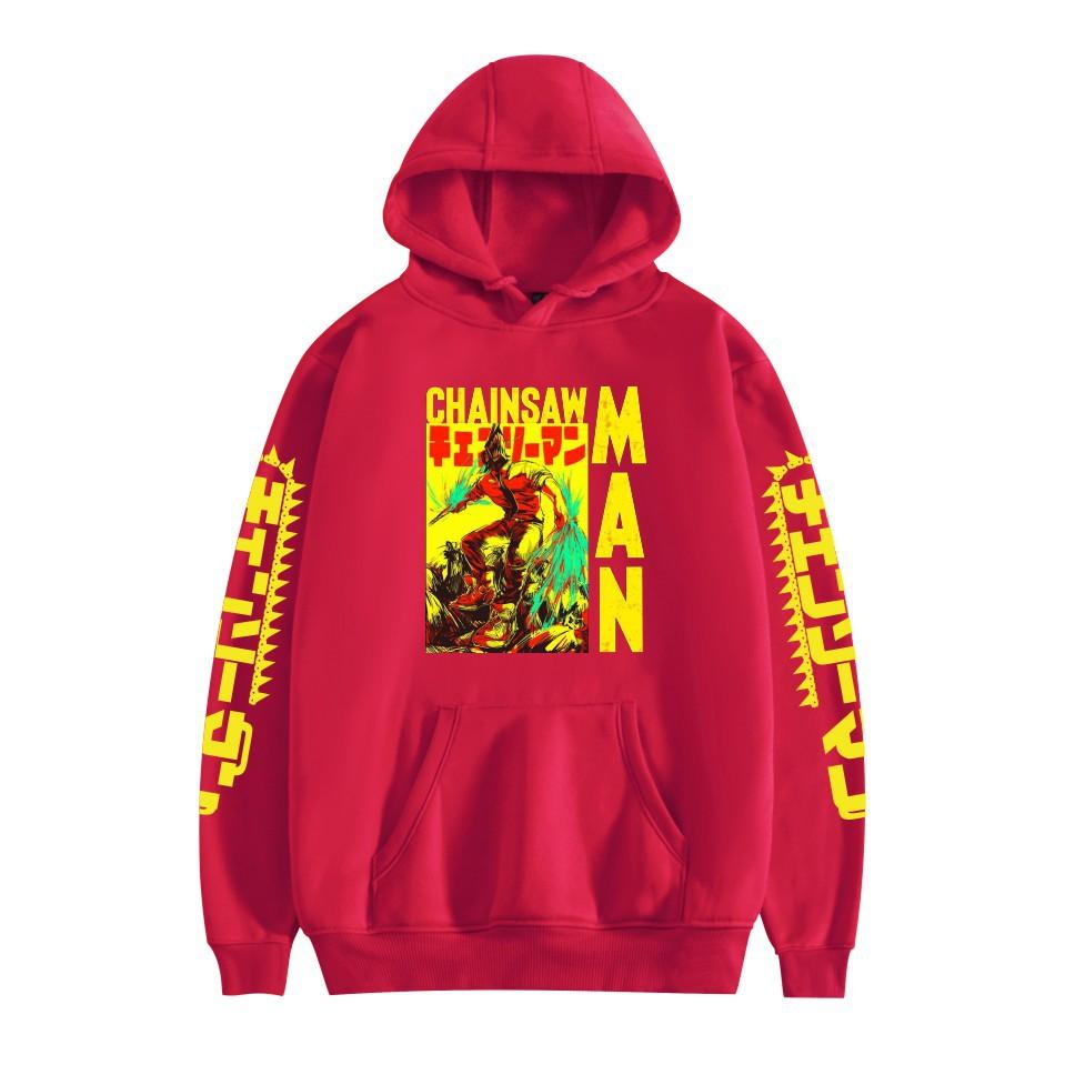 Chainsaw Man Anime Hoodies Autumn Long Sleeve Unisex Cartoon Pullovers Streetwear Graphic Clothes Sweatshirt