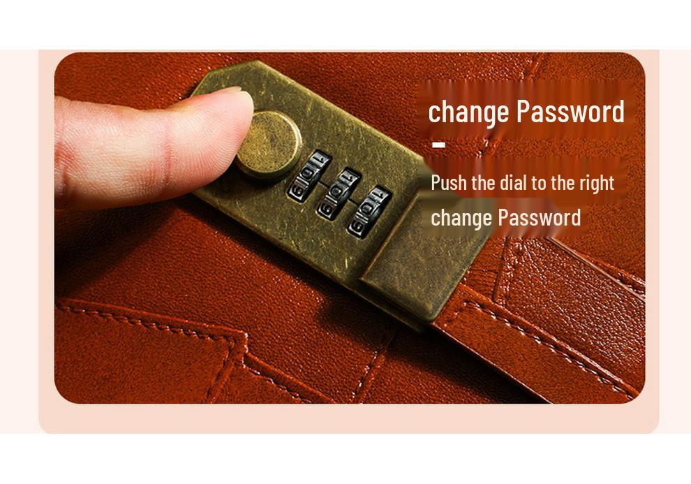 Retro Style A5 Lockable Password Journal - Exquisite High-Design Notebook