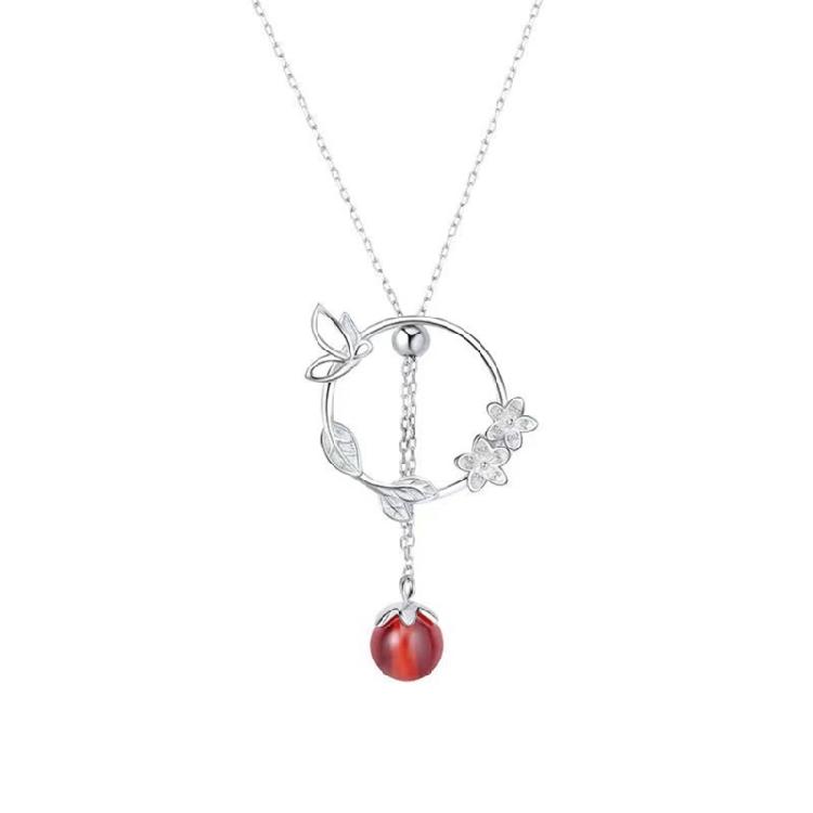 

Flower Butterfly Bead Choker Heaven Official Blessing Clavicle Chain Prop 1