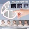 Hand Travel Pocket Beauty Mirrors Portable LED Vanity Mirror With USB and Magnification