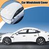 Thick car windshield cover, sunroof sunshade, car sun protection, heat insulation, foldable dust-proof half protective cover