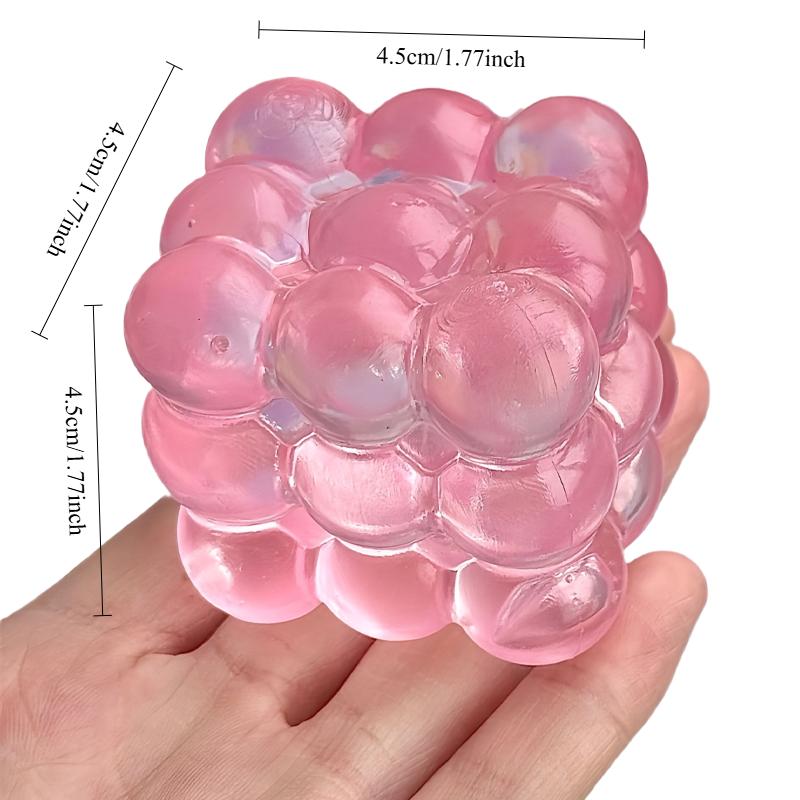 Squishy Maltose Fidget Toys Bright Soft Colored Cubic Maltose Squeeze Toy Fun Anti-stress Sensory Toy  Christmas Toys for Girl